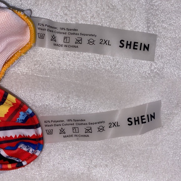 Shein Womens Two Piece Bathing Suit Bikini Size 16/2X - Picture 5 of 5